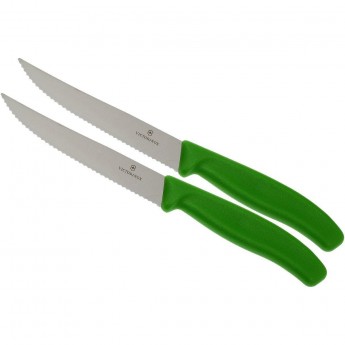 Набор ножей VICTORINOX SWISS CLASSIC 6.7936.12L4B, 2шт, салатовый