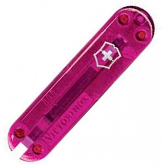 Передняя накладка для ножей VICTORINOX 58 мм, пластиковая, полупрозрачная розовая C.6205.T3.10