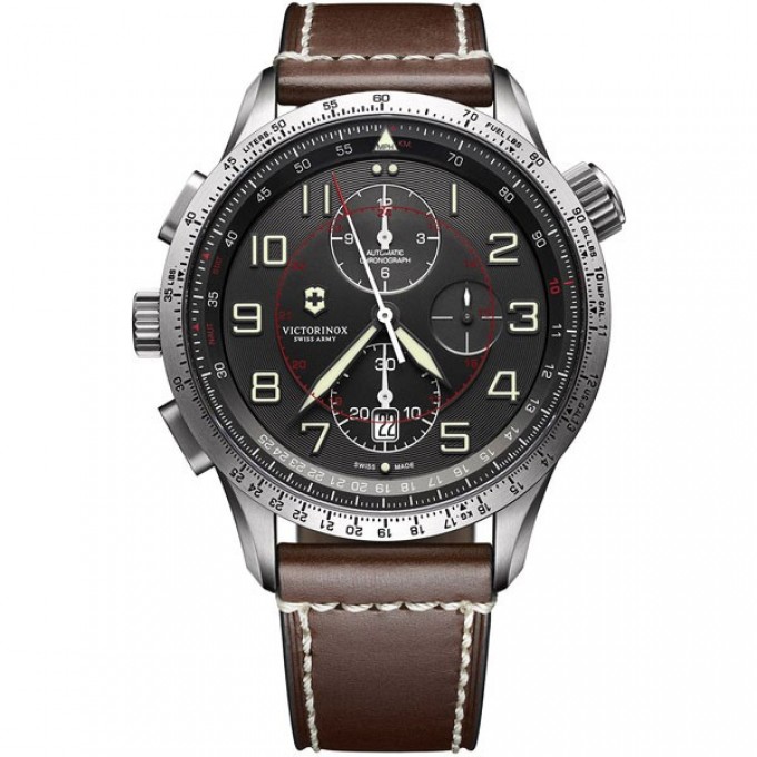 Швейцарские механические наручные часы VICTORINOX с хронографом 241710