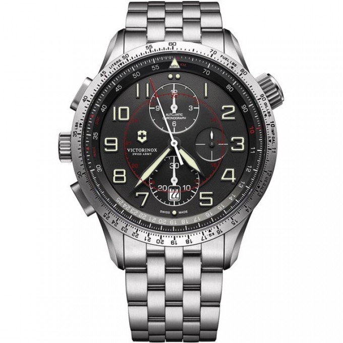 Швейцарские механические наручные часы VICTORINOX с хронографом 241722