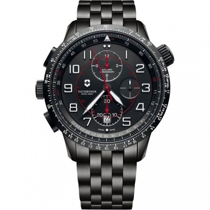 Швейцарские механические наручные часы VICTORINOX с хронографом 241742