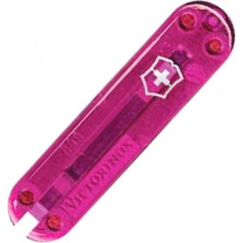 Задняя накладка для ножей VICTORINOX 58 мм, пластиковая, полупрозрачная розовая C.6205.T4
