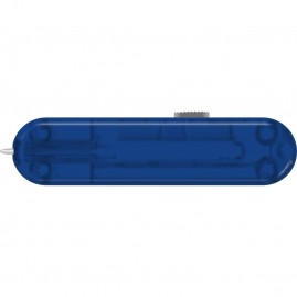 Задняя накладка для ножей VICTORINOX 58 мм, пластиковая, полупрозрачная синяя C.6302.T4.10