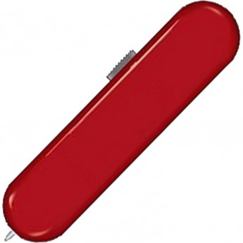 Задняя накладка для ножей VICTORINOX 58 мм, с отверстием под шариковую ручку, пластиковая, красная C.6300.4