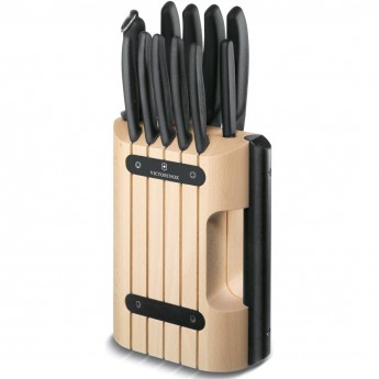 Набор кухонных ножей в деревянной подставке VICTORINOX 6.7153.11